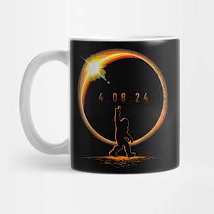 Total Solar Eclipse April 8 2024 Bigfoot Eclipse 2024 Gift For Men Women Mug